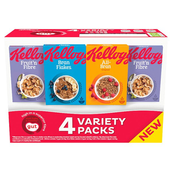Kelloggs Fibre Variety Pack 175g (4)