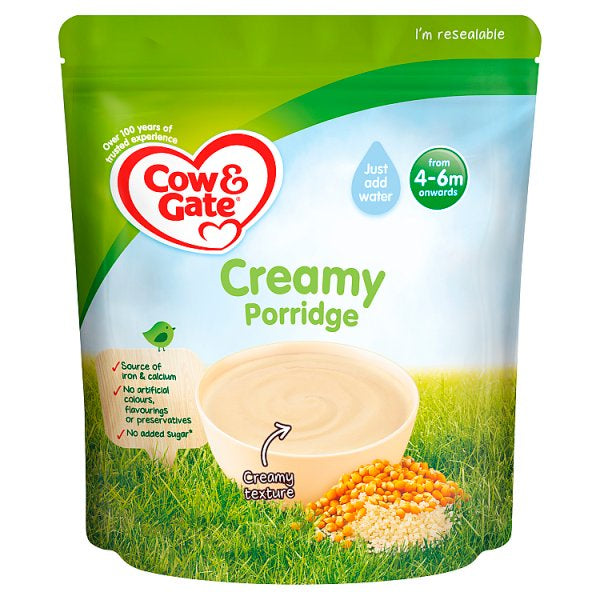 Cow & Gate Creamy Porridge 4m 125g