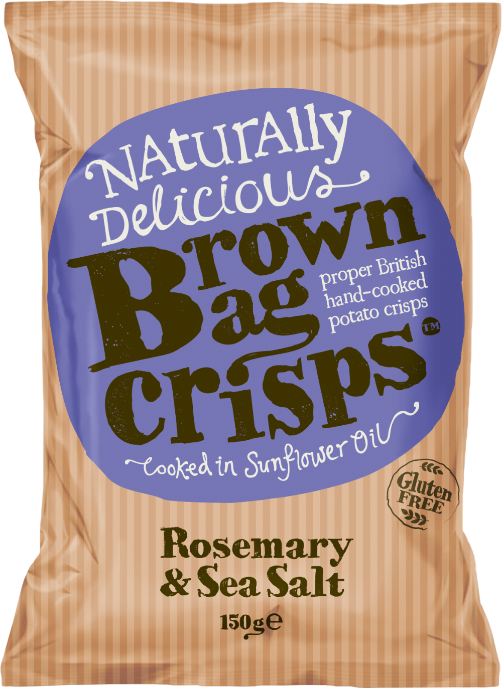 Brown Bag Crisps Rosemary & Sea Salt 150g*