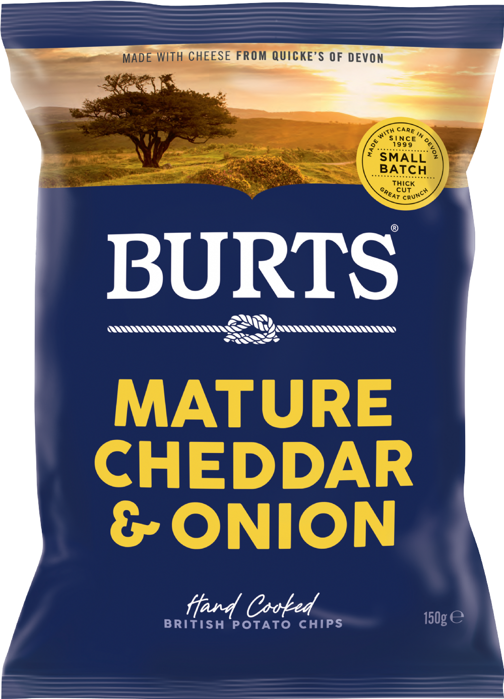 Burts Chips-Mature Cheddar & Onion 150g*
