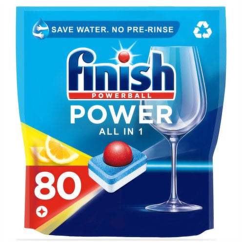 Finish Power Dishwasher Tablets AIO 81 pk*