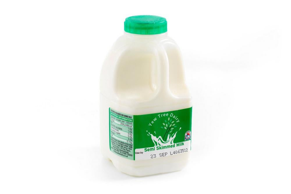 Yew Tree Fresh Semi Skimmed Milk 1pt