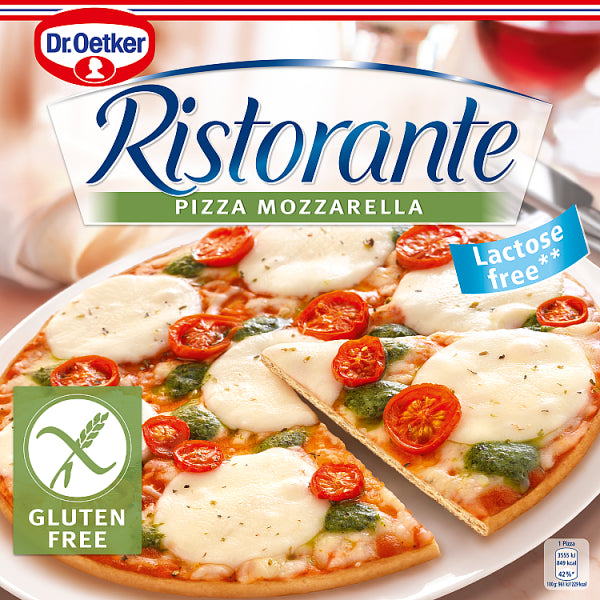 Dr Oetker Ristorante Mozzarella Frozen Pizza Gluten Free 370g