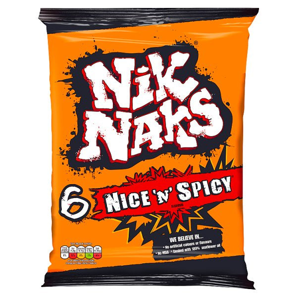 G/W Nik Naks Nice 'n' Spicy (6 pk)*