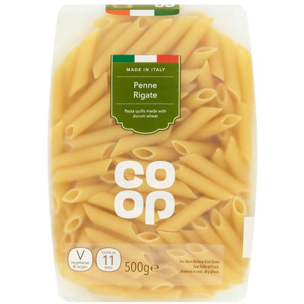 Co-op Penne Rigate Pasta Quills 500g