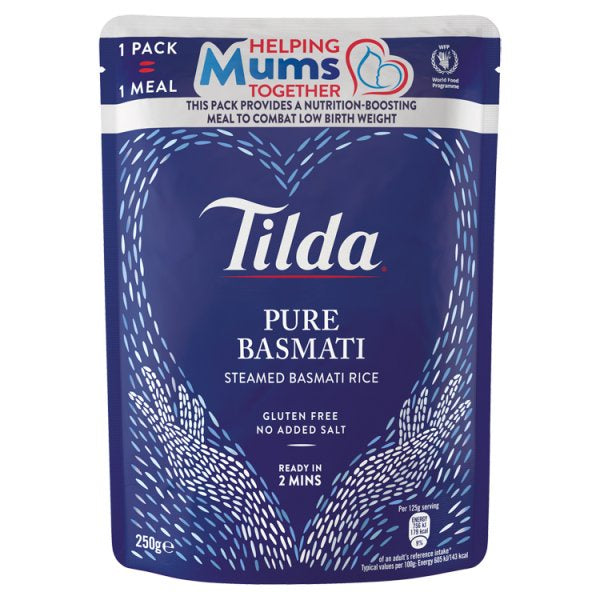 Tilda Steamed Plain Basmati Rice 250g #