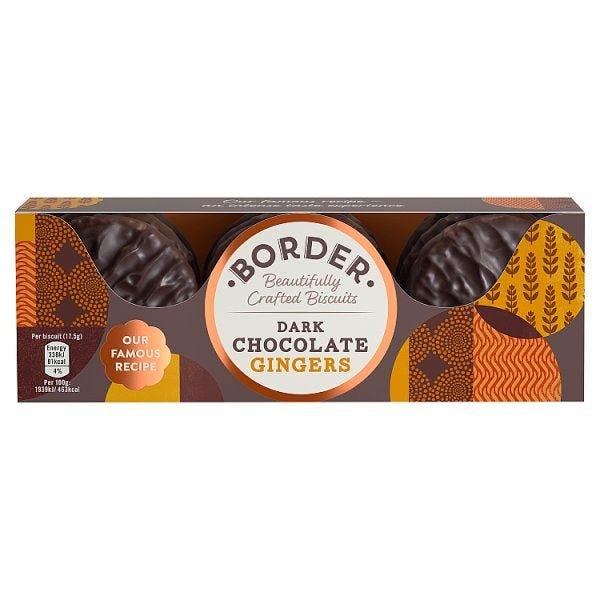 Border Dark Chocolate Gingers 150g*