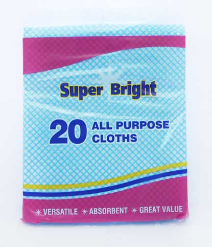 Super Bright All Purpose Cloths (20)*