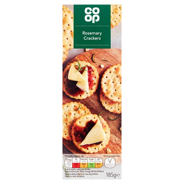 Co-op Rosemary Scallop Crackers 185g