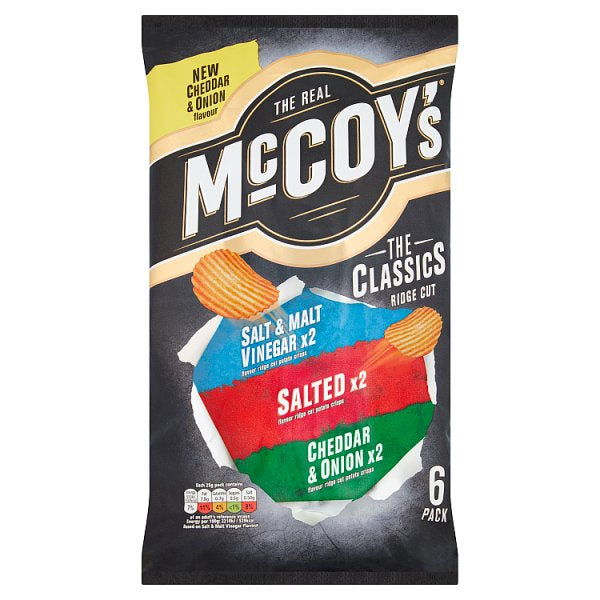 McCoys Classic Variety Crisps (6x25g)*