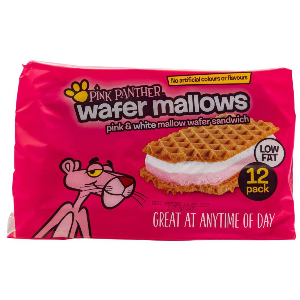 Pink Panther Mallow Wafer Sandwich 12pk
