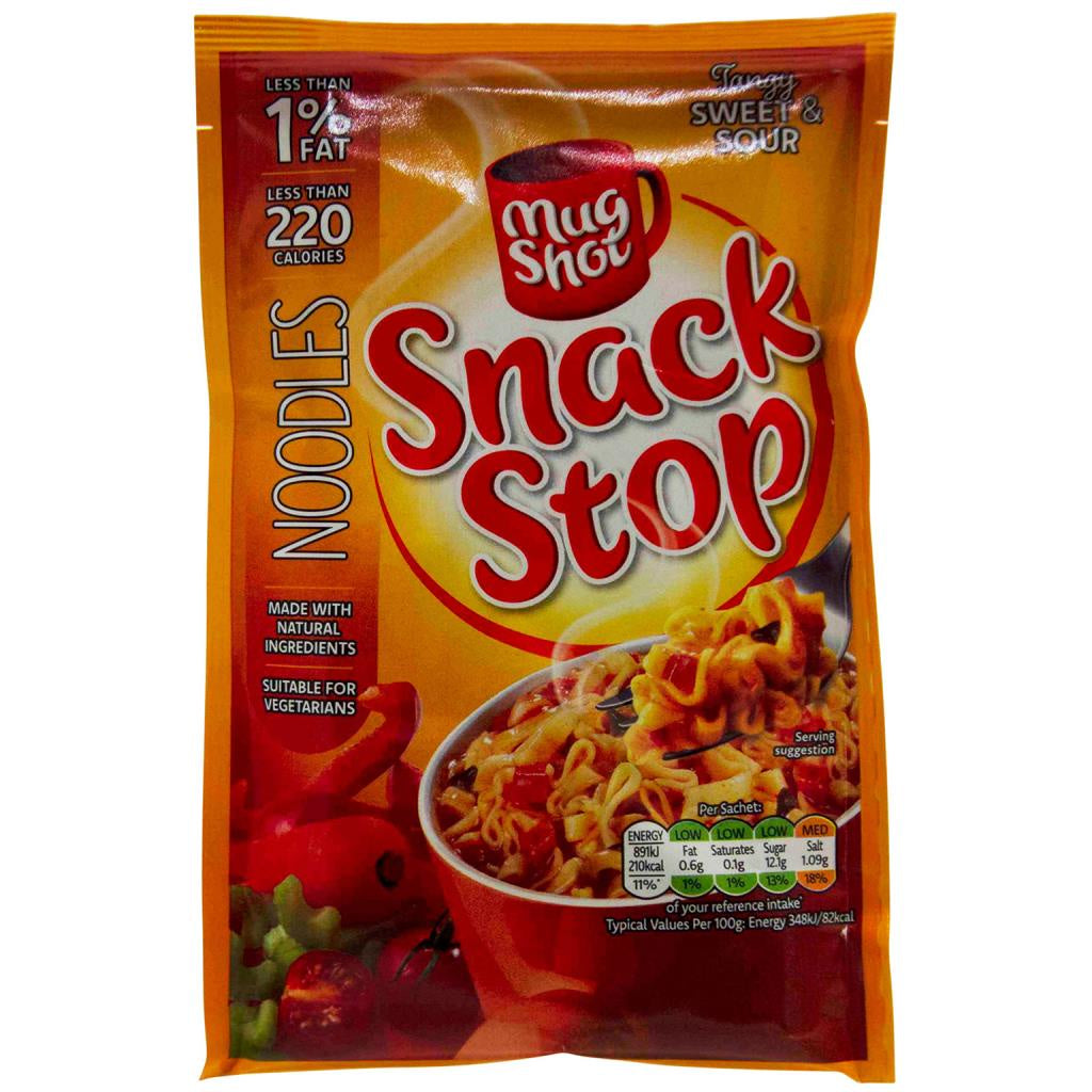 Mug Shot Snack Stop Sweet & Sour Noodle 67g
