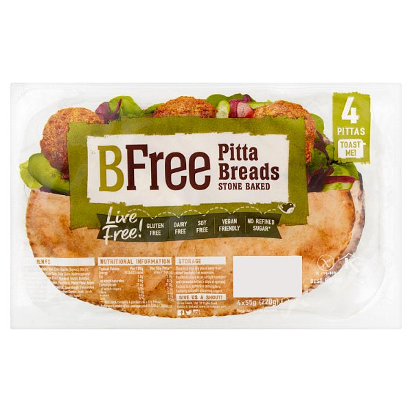 BFree Stone Baked Pitta Bread Gluten Free 220g