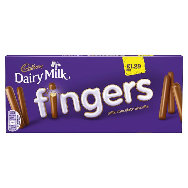 Cadbury Milk Chocolate Fingers 114g*