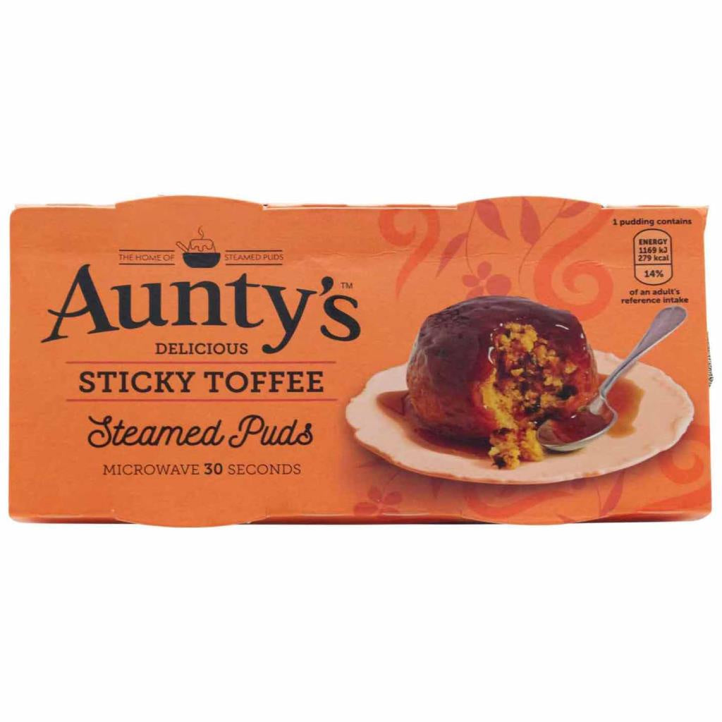 Aunty's Sticky Toffee Steamed Puds 2pk