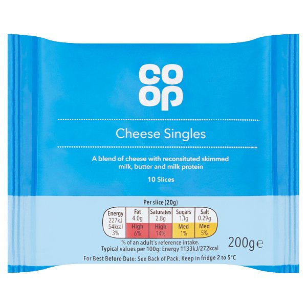 Co-op Cheese Singles x 10