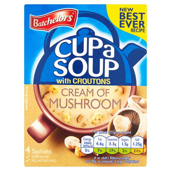 Batchelors Cup A Soup Mushroom 99g #