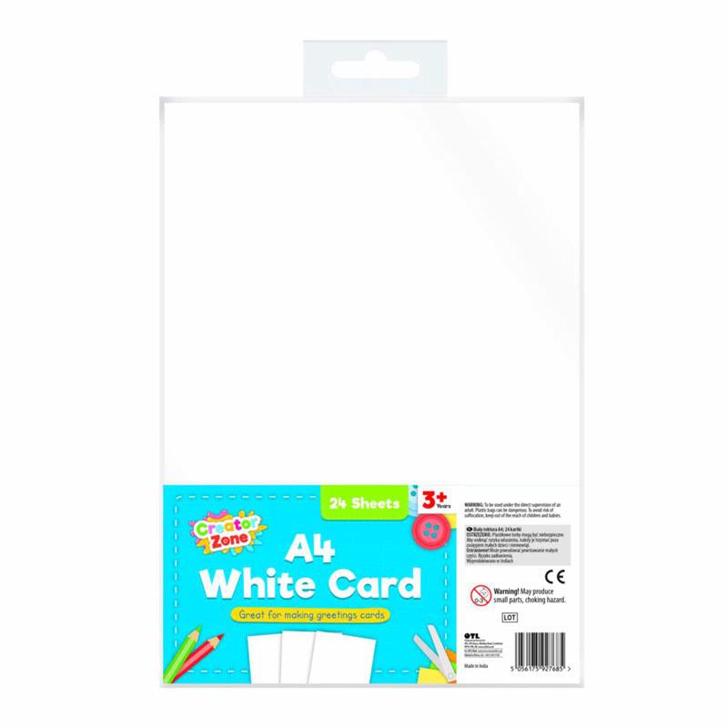 Creator Zone A4 White Card*