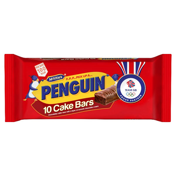 McVities Penguin 10 Cake Bars