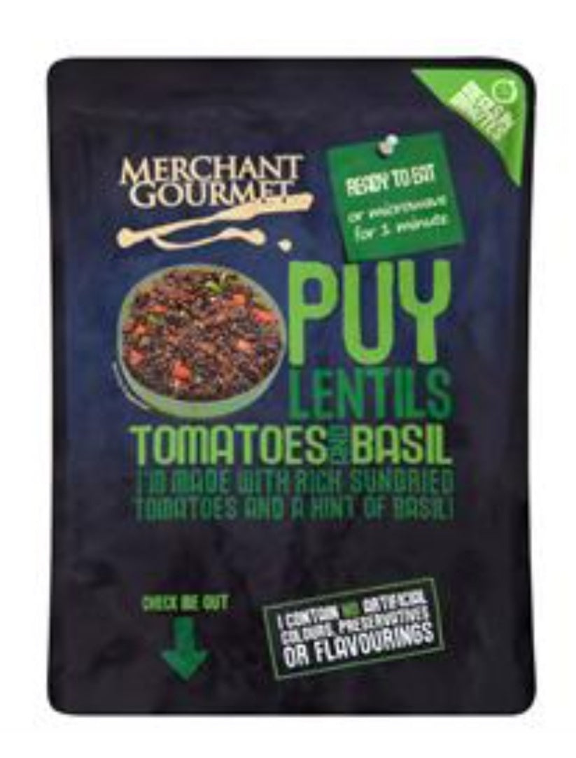 MG Tomatoey French Puy & Green Lentils  250g