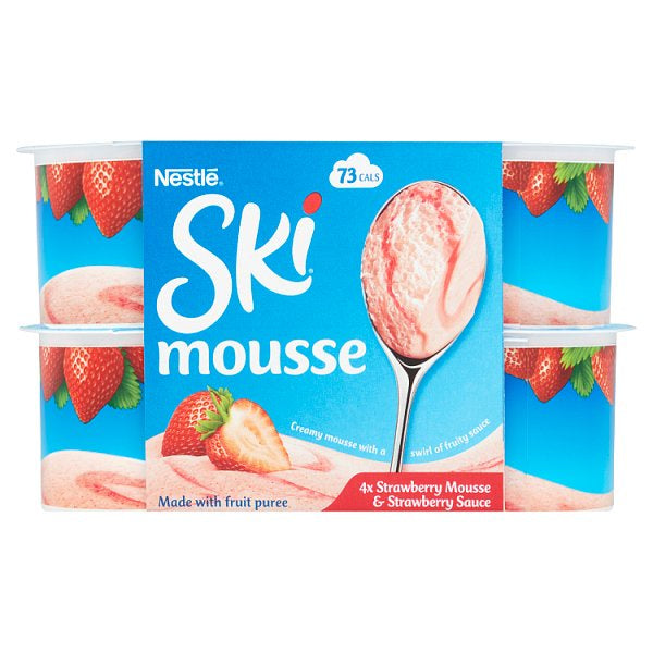 Nestle Ski Mousse Straw 4x60g#