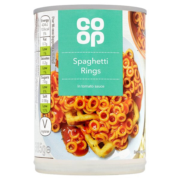 Co-op Spaghetti Rings 385g