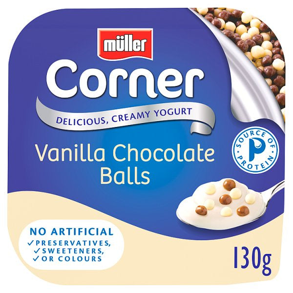 Muller Corner Vanilla Choc Balls 130g