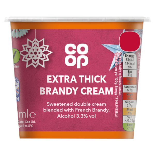 Co-op Extra Thick Brandy Cream 250ml