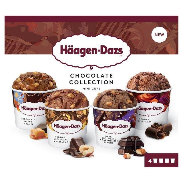 Haagen Dazs Chocolate Minicups Collection 4pk*