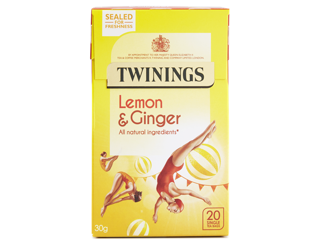 Twinings Lemon & Ginger Teabags 20pk #