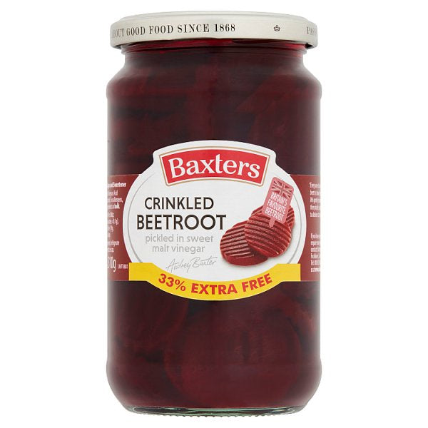 Baxters Crinkle Cut Beetroot 33% Extra Free 455g
