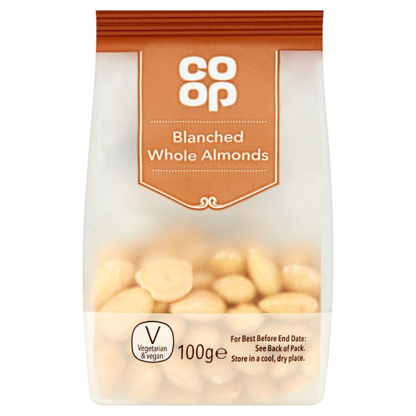Co-op Blanched Whole Almonds 100g