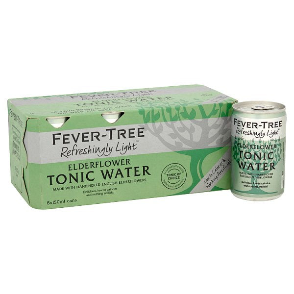 Fever-Tree Refreshingly Light Elderflower Tonic 8 x 150ml*