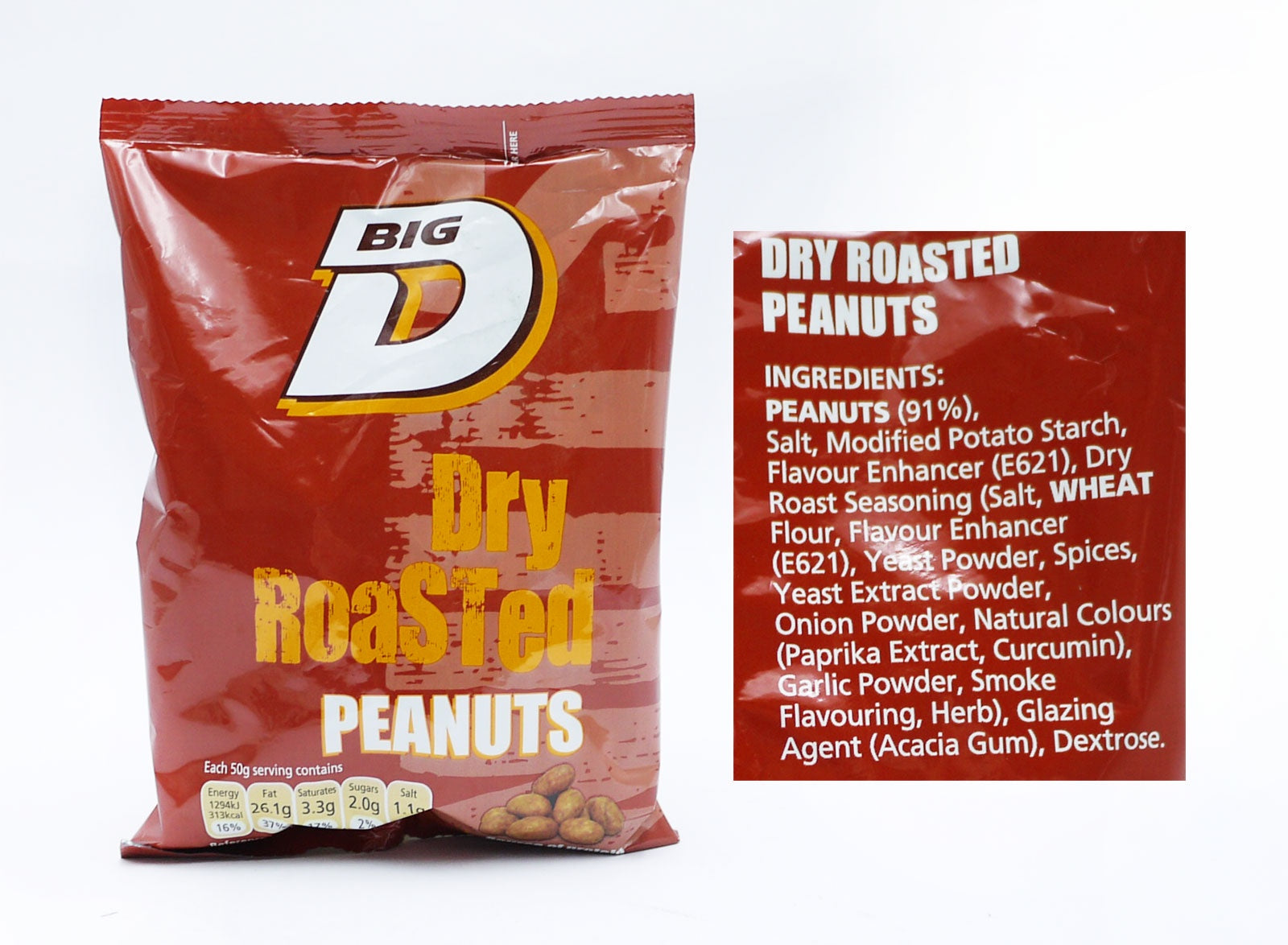 Big D Dry Roasted Peanuts 200g*