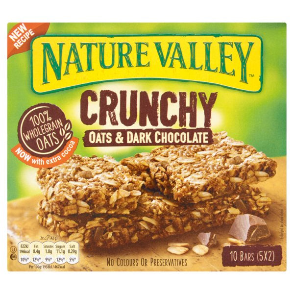 Nature Valley Crunchy Oats & Chocolate Cereal Bars 5 pack*2.09