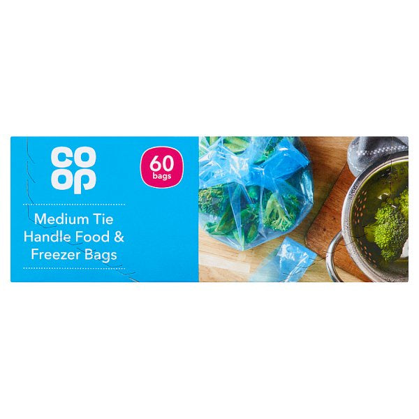 Co-op Tie Handle Food and Freezer Bags 60pk*