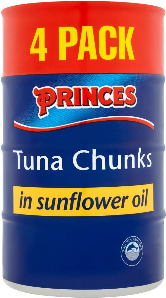 Princes Tuna Chunks in Sunflower Oil 4x160g #