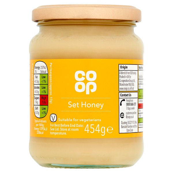 Co-Op Set Honey 454g