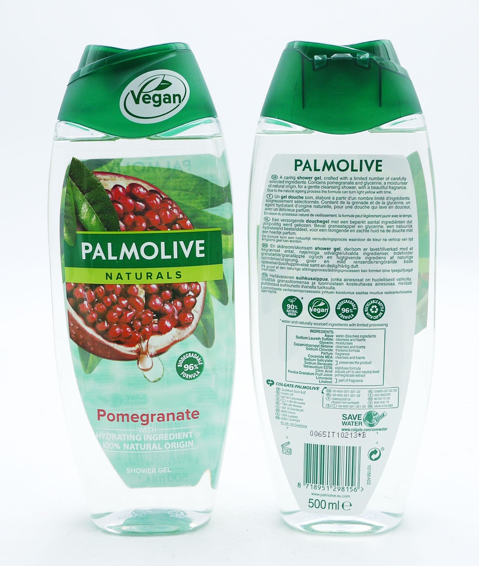 Palmolive Naturals Pure Shower Gel Pomegranate 500ml*