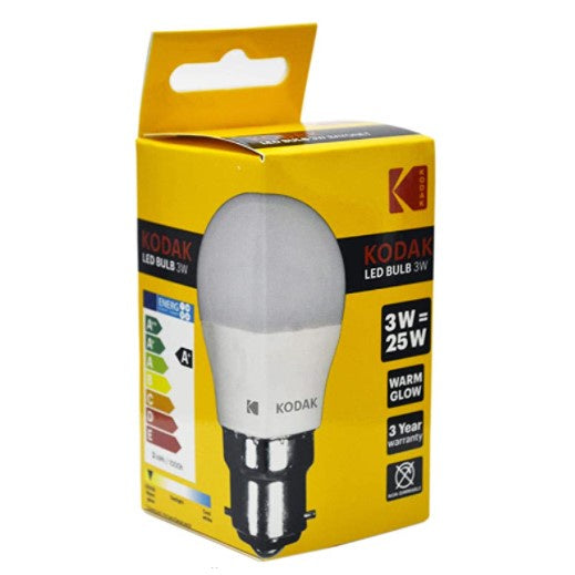 Kodak LED Bulb Golf B22 3W WarmGlow*