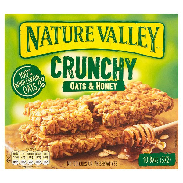 Nature Valley Crunchy Oats & Honey Cereal Bars 5 Pack*