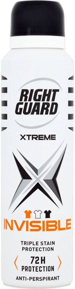 Right Guard Mens Xtreme Invisible Anti-Perspirant Deodorant 150ml *