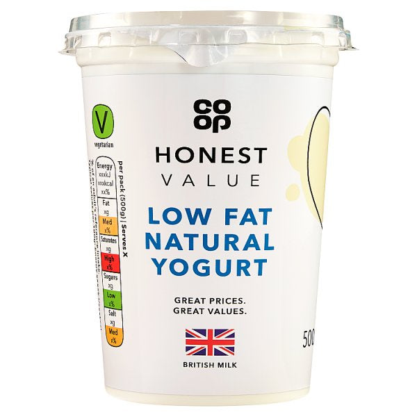 HV Low Fat Nat Yogurt 500g