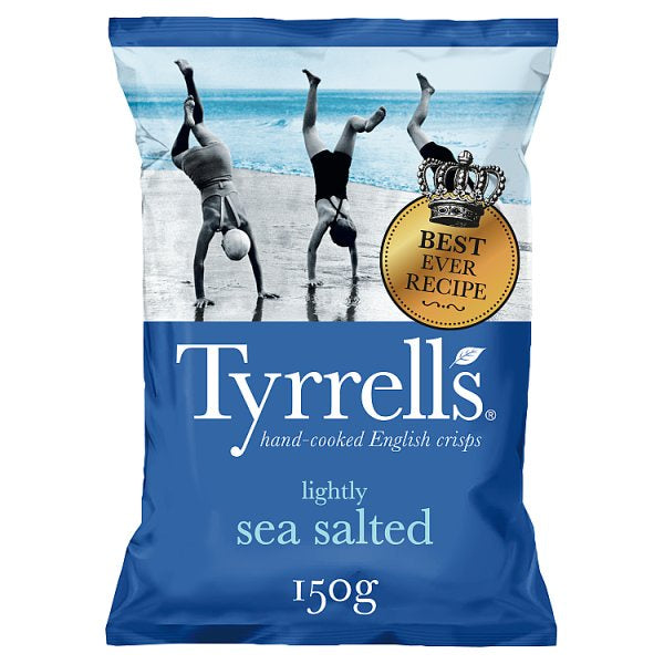 Tyrrells Lightly Sea Salted Crisps 150g*