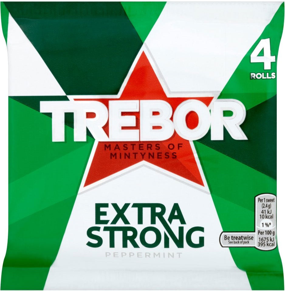 Trebor Extra Strong Peppermint Mints 4pk *