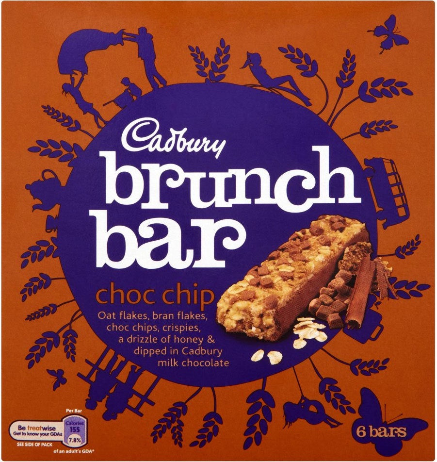 Cadbury Brunch Bars Choc Chip (6)*