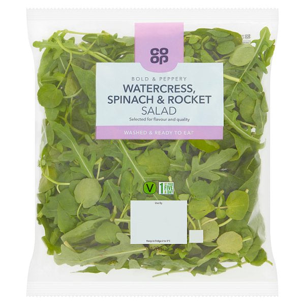 Co Op Watercress Rocket & Spinach Salad 120g