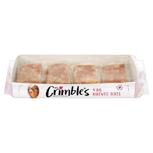 Mrs Crimbles GF Bakewell Slices 4 pack