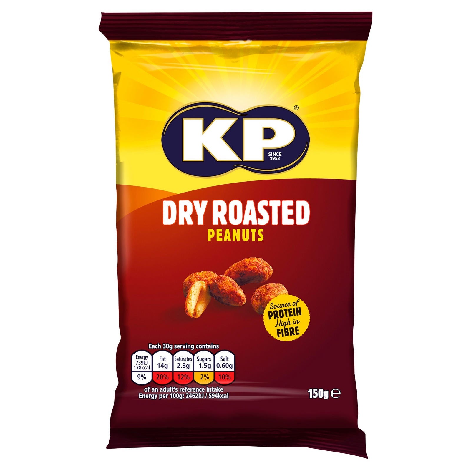 KP Dry Roasted Peanuts 150g*