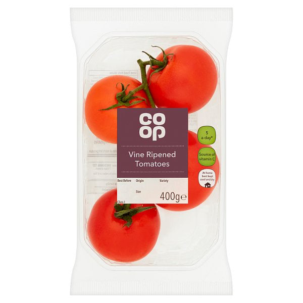 Co Op Vine Ripened Tomatoes 400g